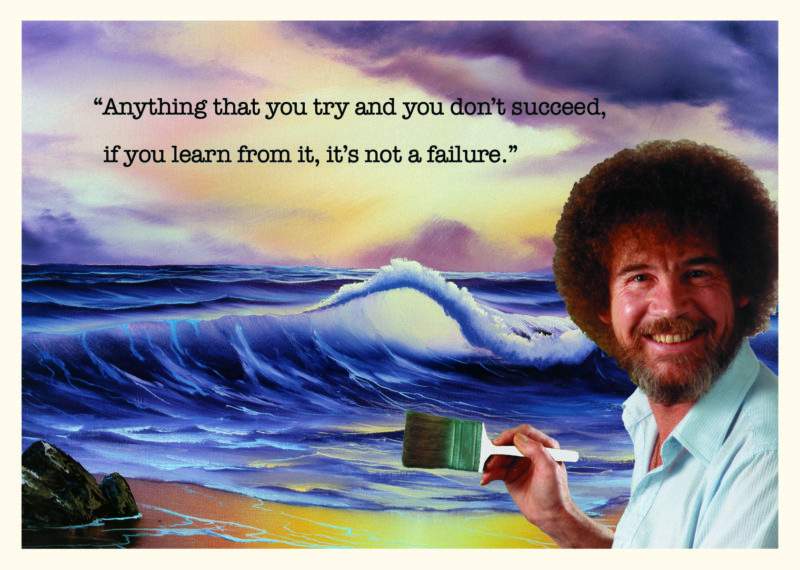 Bob Ross Encouragement Greeting Card